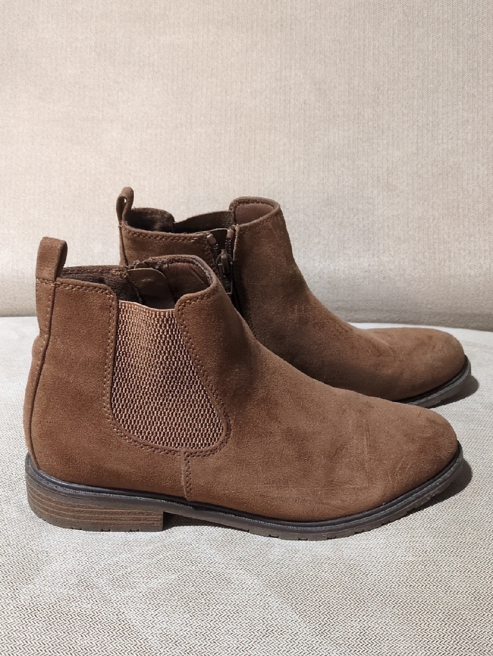 Brown Suede Chelsea Boots for Women